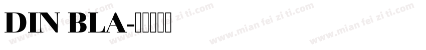 DIN BLA字体转换